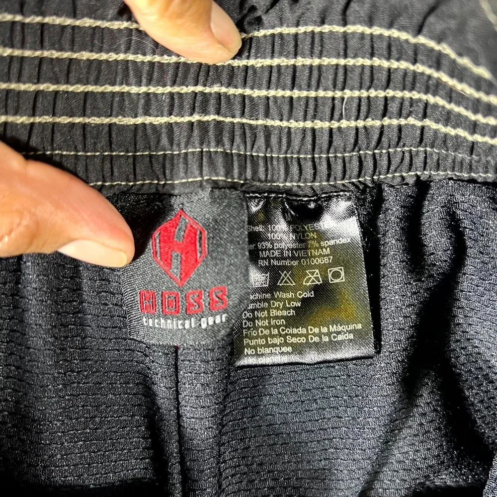 HOSS Technical Gear Cycling Shorts Men Medium Black Padded Chamois Liner Pockets